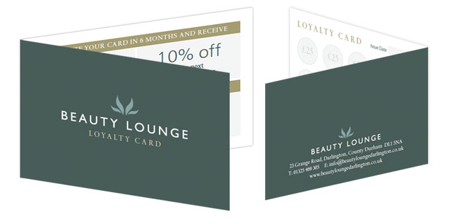 Beauty Lounge Loyalty Card Beauty Lounge Loyalty Card